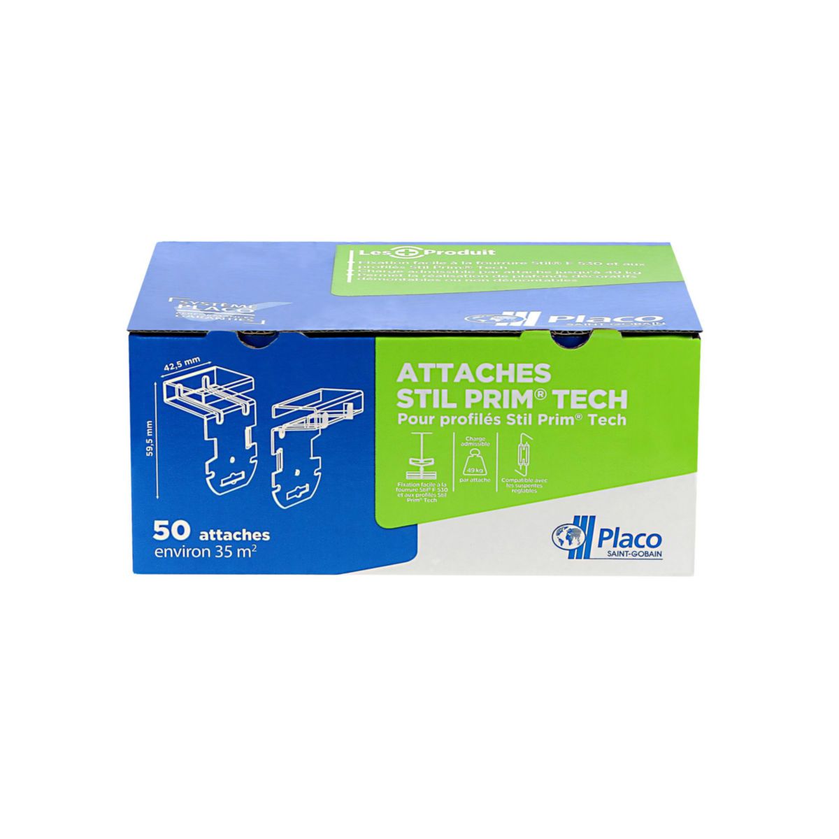 Attache Stil Prim Tech - boîte de 50 pcs