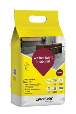 Mortier weberjoint integral pour sol et carreaux rectifiés - noyer T01 - sac de 5 kg