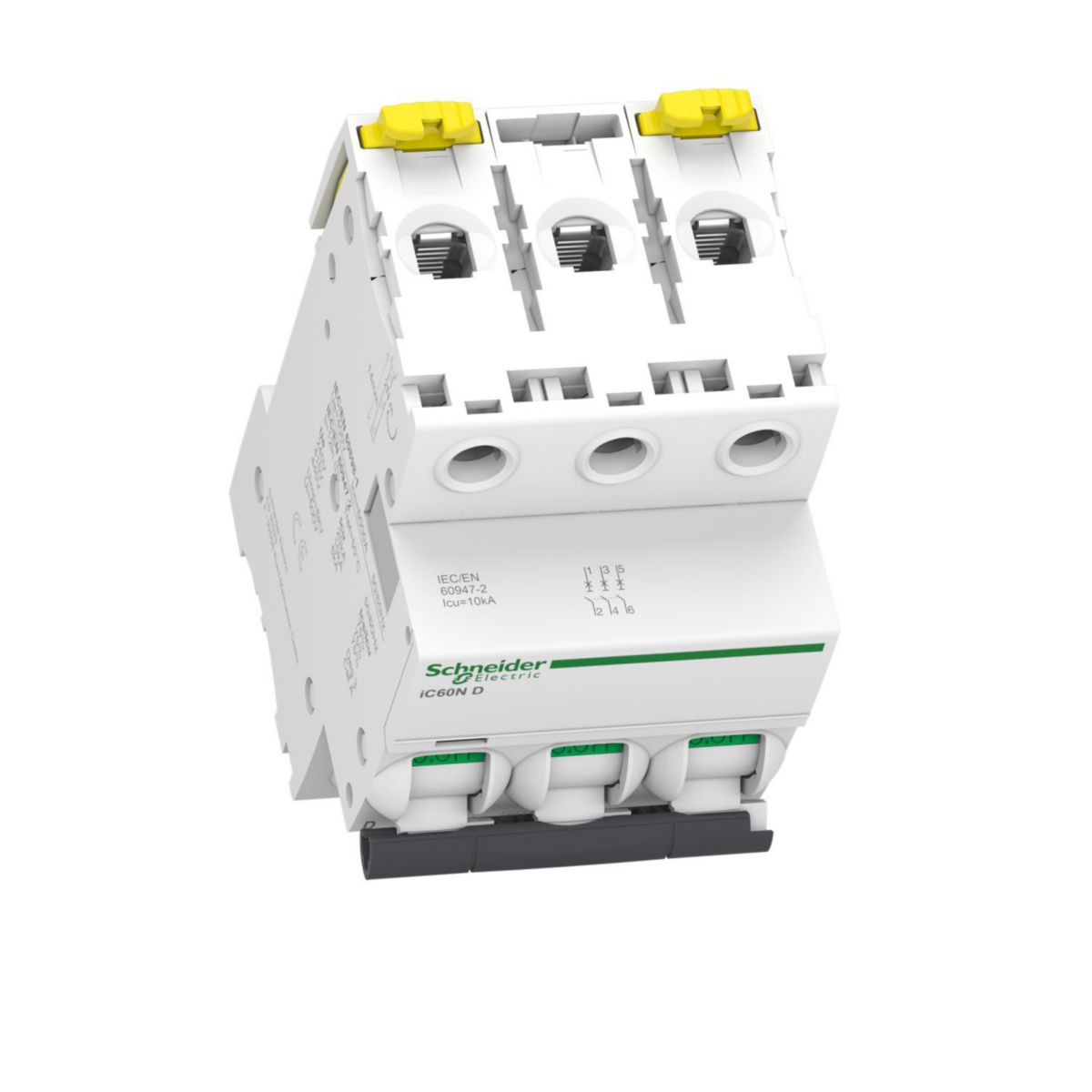 Disjoncteur miniature Acti 9 iC60N - 3P 10 A - courbe D