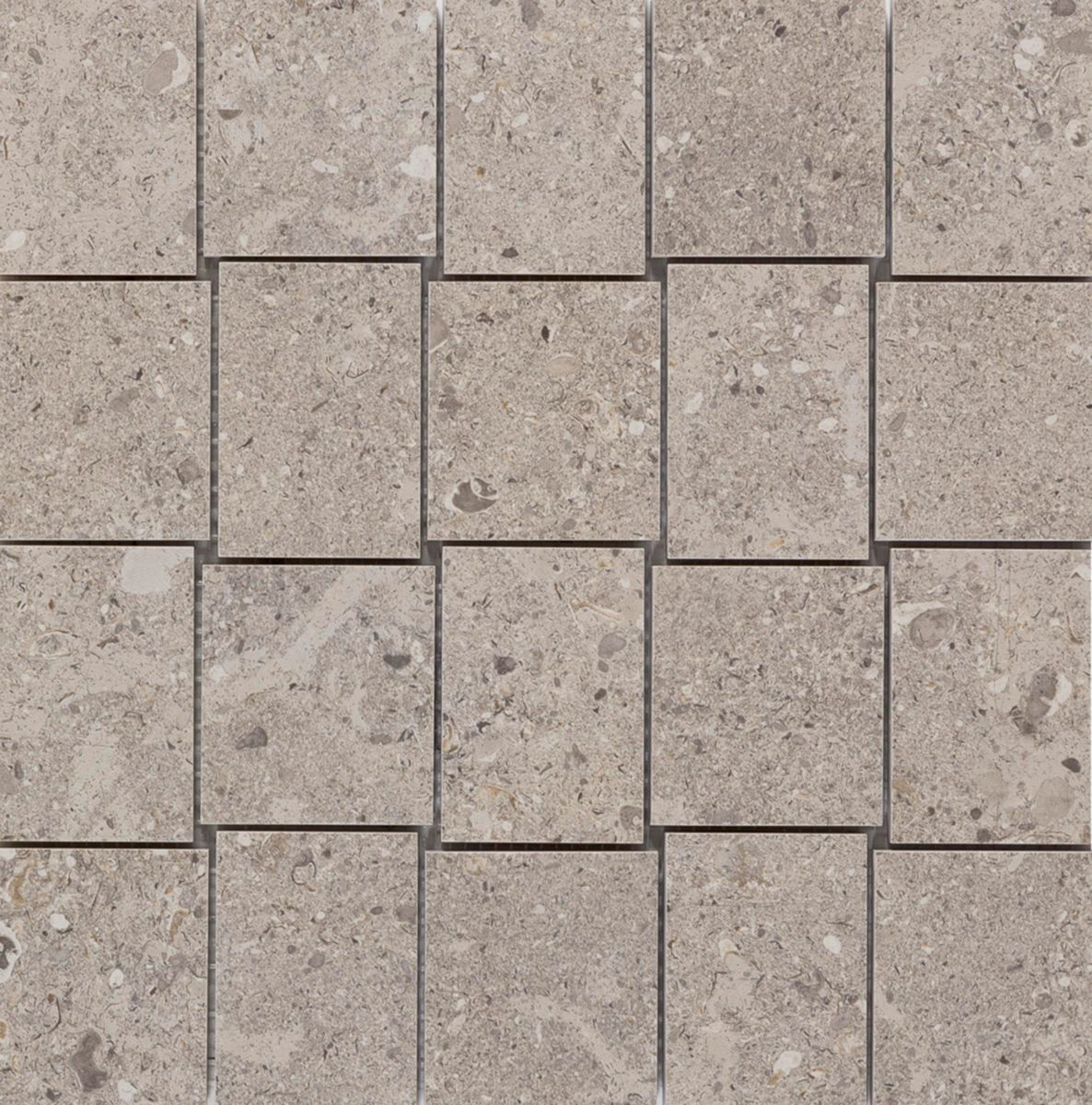 Mosaïque grès cérame Mystone Gris Fleury - taupe - 30x30 cm