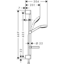 Ensemble de douche Croma Select S 110 Vario / Unica'Croma 0,65 m avec porte-savon 26566400