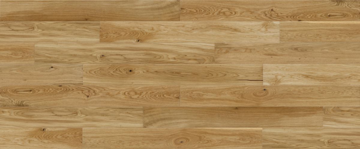 Parquet contrecollé à cliquer Arizona - chêne naturel verni satiné - choix A/B - 14x130x1090 mm