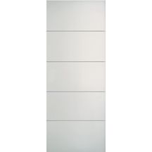 Porte nue Moderna HORIZON prépeint pour châssis Scrigno perçage coquille + serrure + rainure emballé 204x73cm