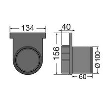 Fond de naissance diamètre 100mm pour KENADRAIN HD 100 Réf. UNTDR102