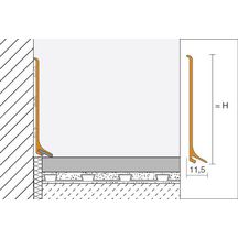 Profilé DESIGNBASE-SL aluminium naturel anodisé mat 2,5m réf. DBSL80AE