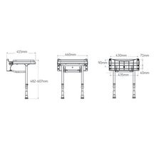 Siège rembourré standard AKW INTERNATIONAL gris réf. 02010P-LS