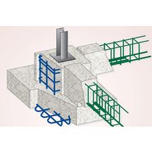 Massif en armature pour bat industriel 50x50cm Réf. 8HA10 Experton