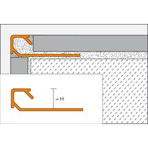 Profilé de finition Quadec AC - aluminium blanc - L. 2,5 m