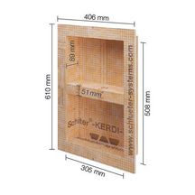 Niche préfabriquée Schlüter-KERDI-BOARD-N - 305x508 mm