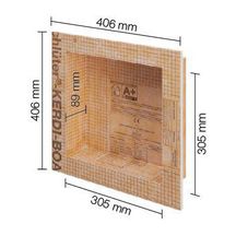 Niche préfabriquée Schlüter-KERDI-BOARD-N - 305 x 305 mm