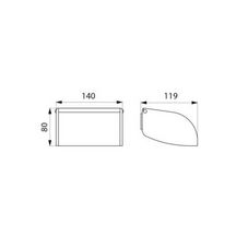 Porte-papier WC à rouleau plastique, modèle économique, inox poli brillant réf. 566