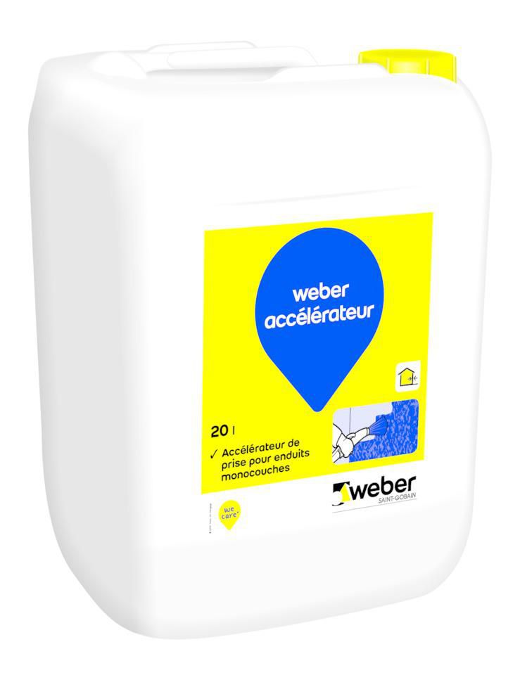 Weber accélérateur de prise pour enduits monocouche (ex Ibovit 2) - jerrican de 20 l