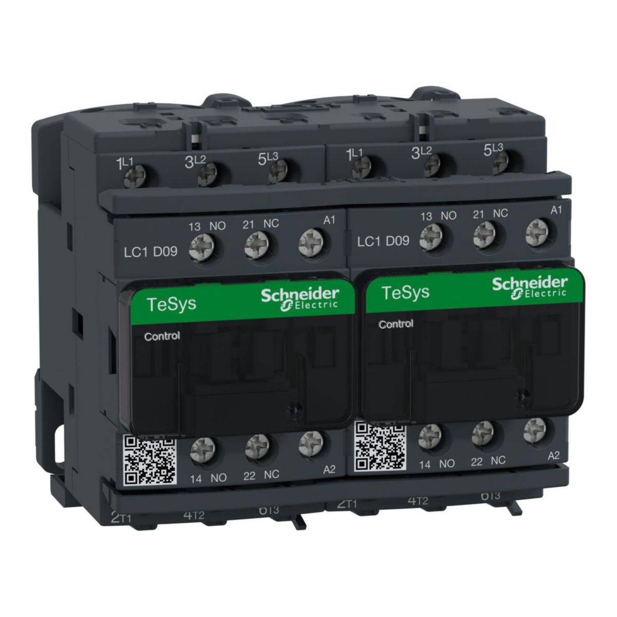 Contacteur inverseur TeSys LC2D - 3P - 1F+1O - AC-3 440V - 9A - bobine 230Vcc