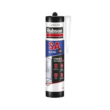 Mastic silicone sanitaire Rubson SA 1H - blanc - cartouche de 280 ml