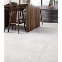 Carrelage sol extérieur grès cérame Château - blanc antidérapant - 60x60 cm - ép. 20 mm