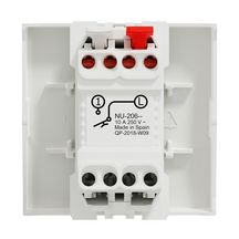 Bouton poussoir à connexion rapide Unica - 10A - blanc - 2 modules