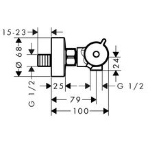 Mitigeur douche Thermostatique Ecostat 1001CL Chrome Réf: 13211000