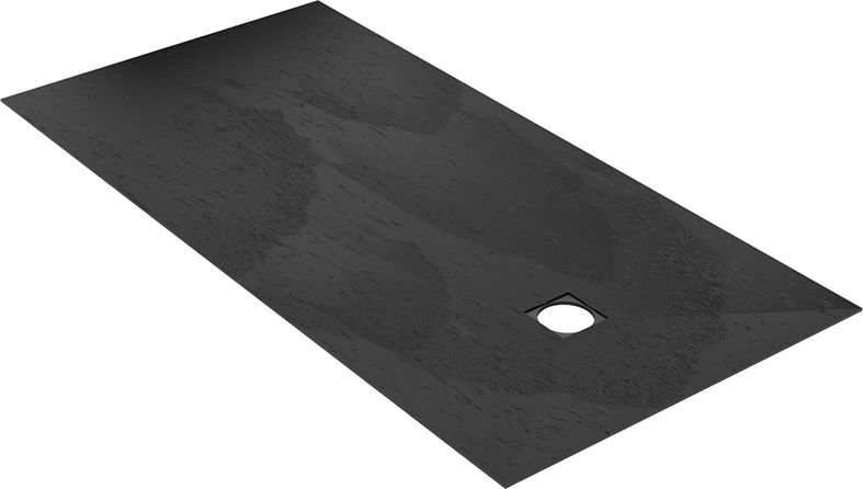 Revêtement Fundo Top pour receveur Primo - écoulement excentré - aspect béton anthracite - 1800x900x6 mm