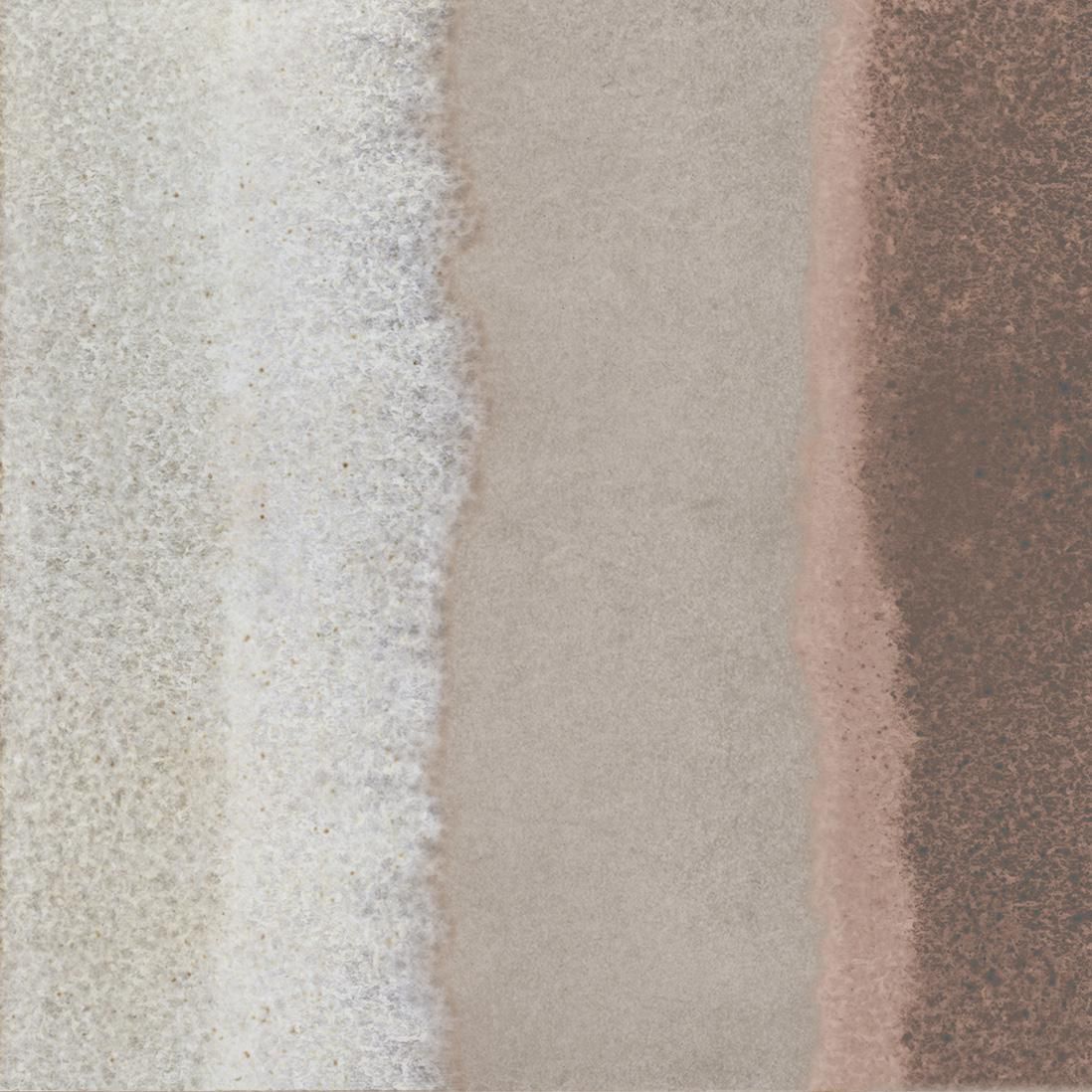 Carrelage sol et mur intérieur Matter - grès cérame - décor canvas taupe red mat - 15x15 cm