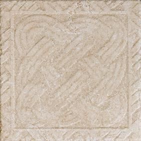 Carrelage de sol / mur intérieur Pietra di Ostuni - grès cérame - décor trame sabbia naturale - 20x20 cm - ép. 9 mm