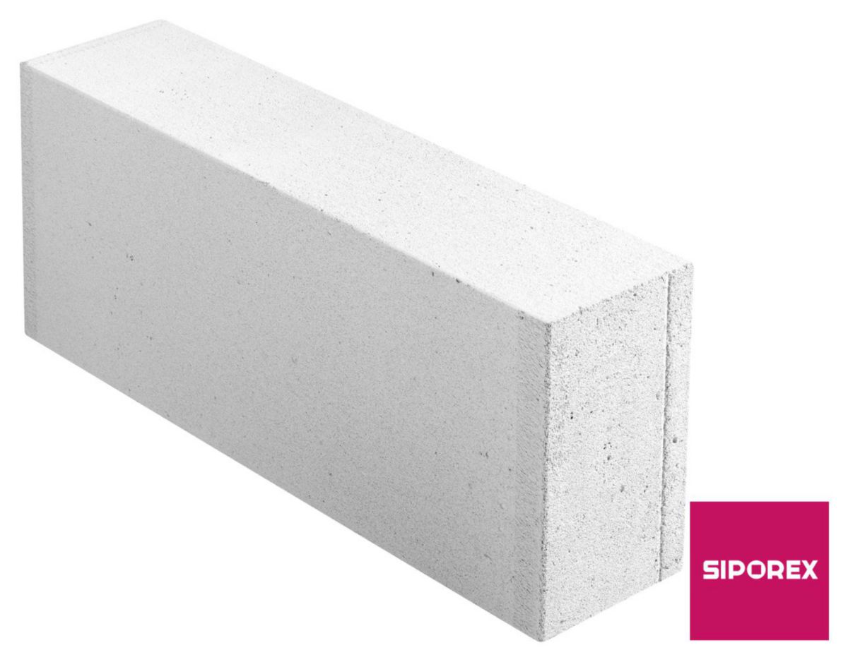 Carreau béton cellulaire 10/25 CL - 625x250 mm - ép. 100 mm