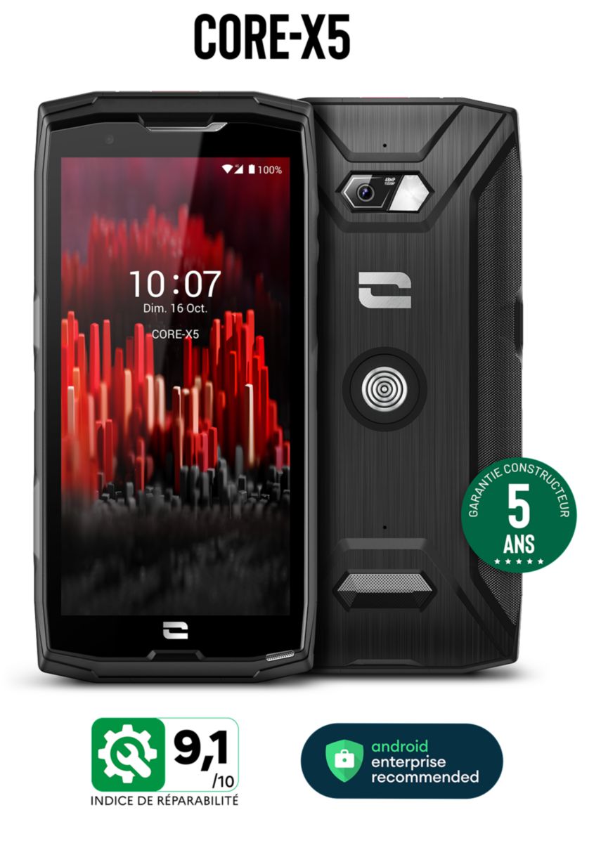 Smartphone CORE-X5 128 Go - Pack Pro (X-GLASS + X-CABLE inclus)