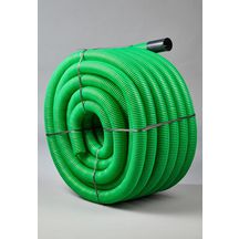 Fourreau annelé - PE vert pour protection câbles Télécom - Ø 40 mm - couronne de 25 m