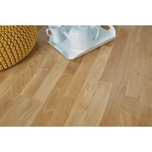 Parquet contrecollé Orféo 139 Clic - chêne classic verni satiné - 14x139x1500 mm