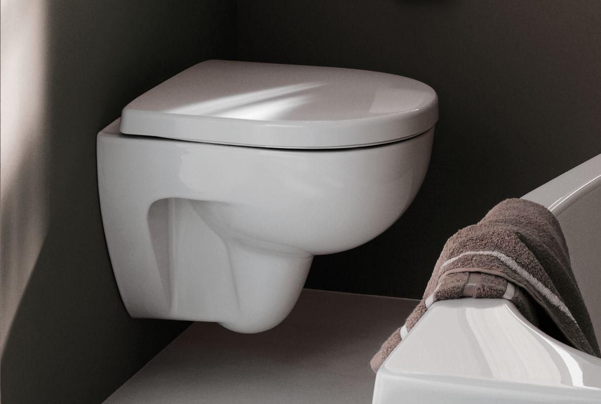 wc suspendu à fond creux geberit renova compact, compact: t=48cm, blanc Réf. 203245000