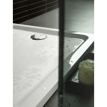 Receveur de douche rectangulaire Melua à poser/à encastrer blanc/brillant 140x80x4cm Réf. 00095800000G