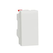 Bouton poussoir à connexion rapide Unica - 10A - blanc - 1 module