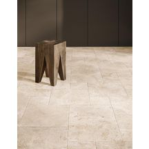 Carrelage de sol intérieur Tibur - grès cérame - beige mat - 40x40 cm - ép. 9,5 mm