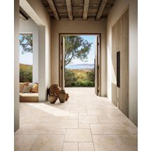 Carrelage de sol intérieur Tibur - grès cérame - beige mat - 40x40 cm - ép. 9,5 mm