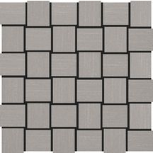 Carrelage mosaïque grès céramé extrudé Softline - grey naturel - tesselles 4,5x5 cm - trame 29,5x29,5