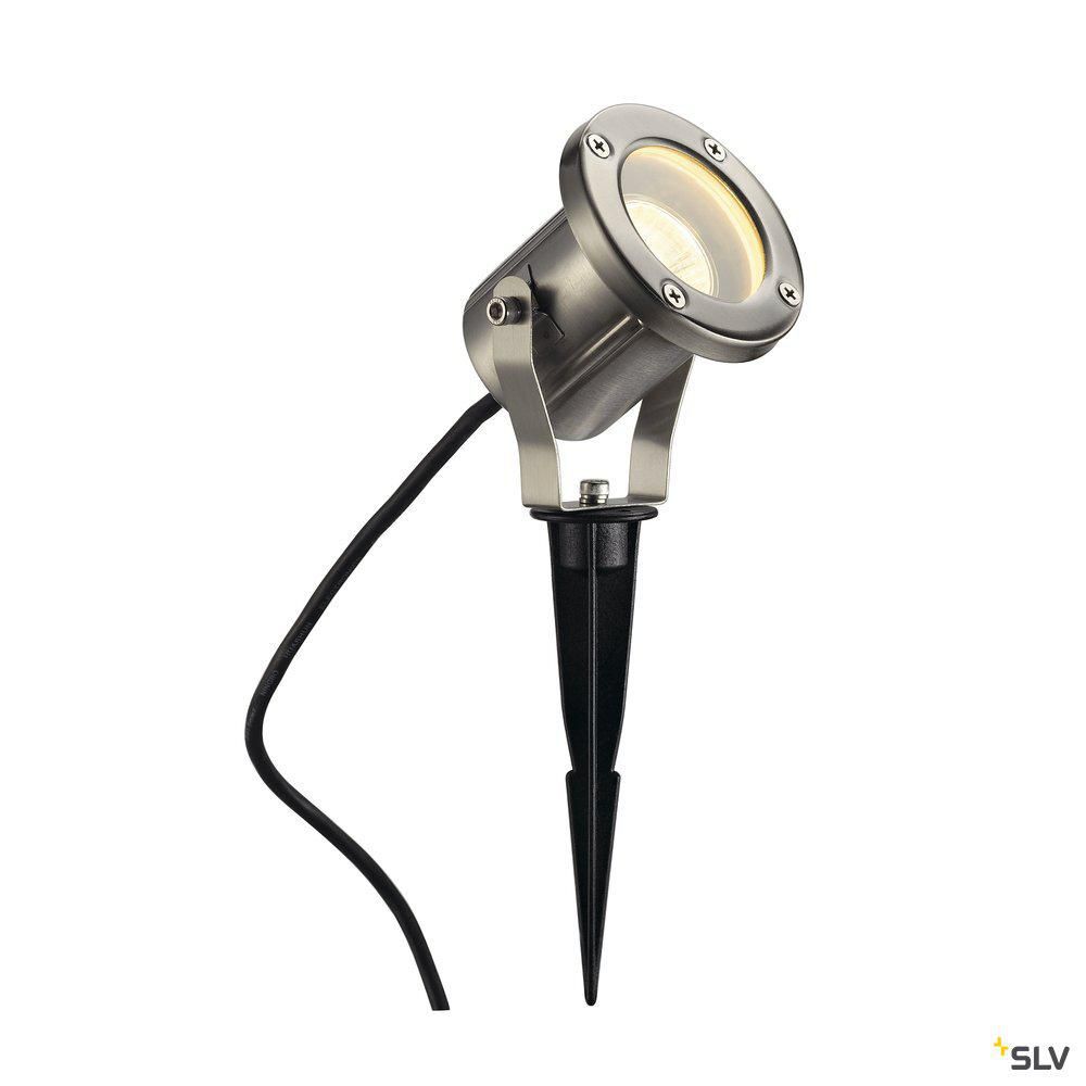 Lampe de sol Led Nautilus - 25W - culot GU10 - inox - Ø 95 mm