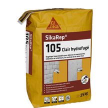 Mortier fin de ragréage intérieur/extérieur SikaRep 105 Clair Hydrofugé - sac de 25 kg