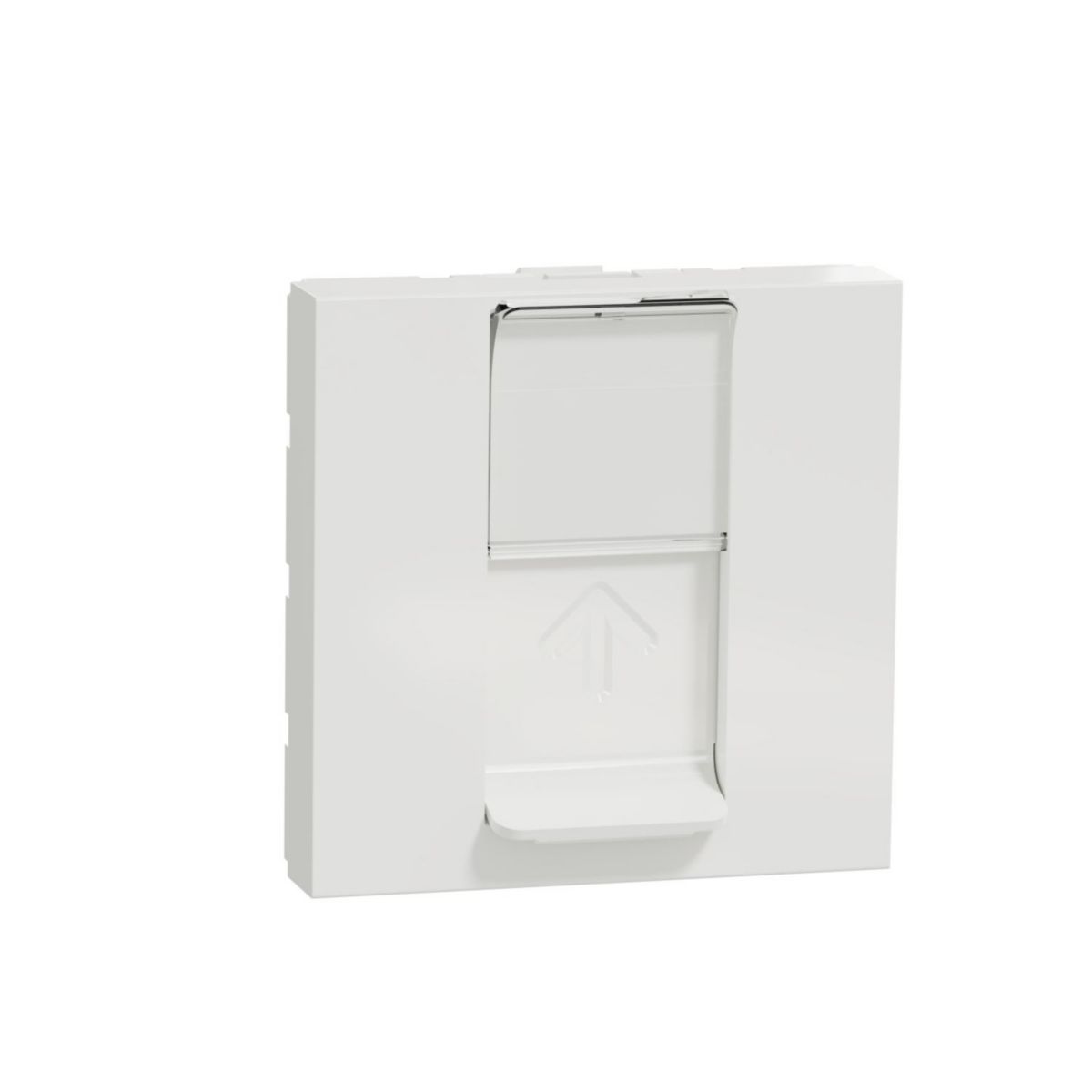 Prise RJ45 cat.6 FTP à connexion rapide Unica - blanc - 2 modules