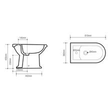 Bidet Alterna Antica blanc