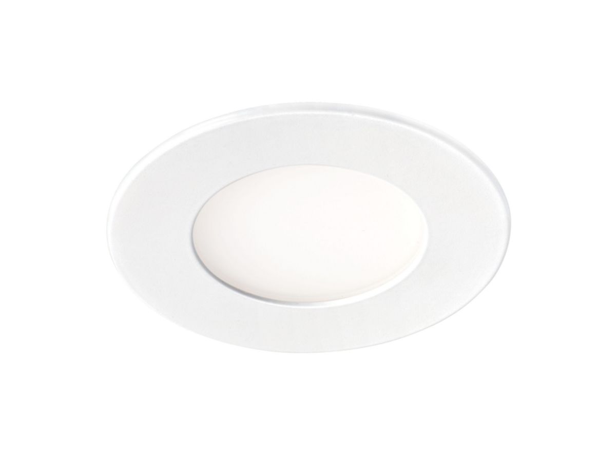 Downlight encastré Flat LED - 5 W - 4000 K - blanc