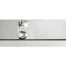 Grès cérame émaillé Keraben Evoque blanco mat mosaique 30x30cm GJN04000