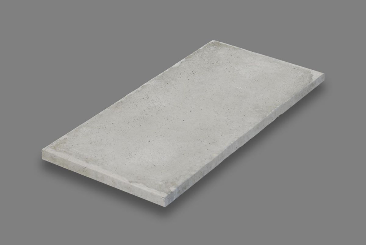 Plaque béton 46,5x97 cm ép. 4 cm