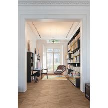 Carrelage sol intérieur imitation parquet Woodchoice - grès cérame émaillé - ton coconut - 11x54 cm