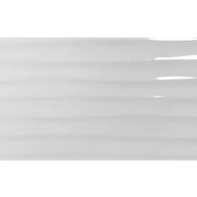 Faïence Arte Deco Twist evolution wave blanc brillant 25 x 40 cm