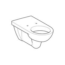 wc suspendu à fond creux geberit renova comfort, rallongé: t=70cm, blanc Réf. 208520000