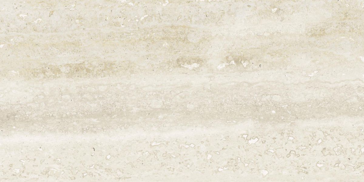 Faïence murale effet pierre Pure Travertine - ivory glossy - 30x60 cm