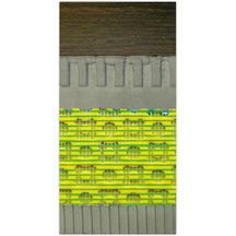 Natte d'étanchéité/désolidarisation sous carrelage Durabase CI++ - PP haute densité jaune - rouleau de 1x10 m (10 m²)