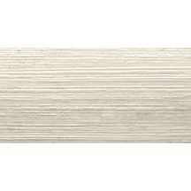 Faïence murale effet pierre Pure Travertine - beige groove mat décor - 30x60 cm