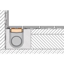 Support à carreler Schlüter-KERDI-LINE-D sans cadre pour caniveau de douche à l'italienne - inox V4A - L. 79 cm