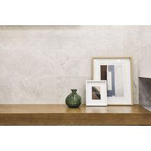 Faïence murale Stone Age - white satin rectifié - 29,5x59,2 cm