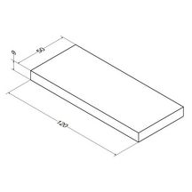 Plan Alterna Zao 120 cm épais 9 cm Chêne Blanchi